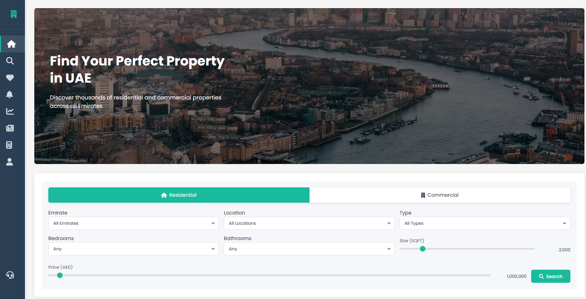 Real Estate Portal website preview