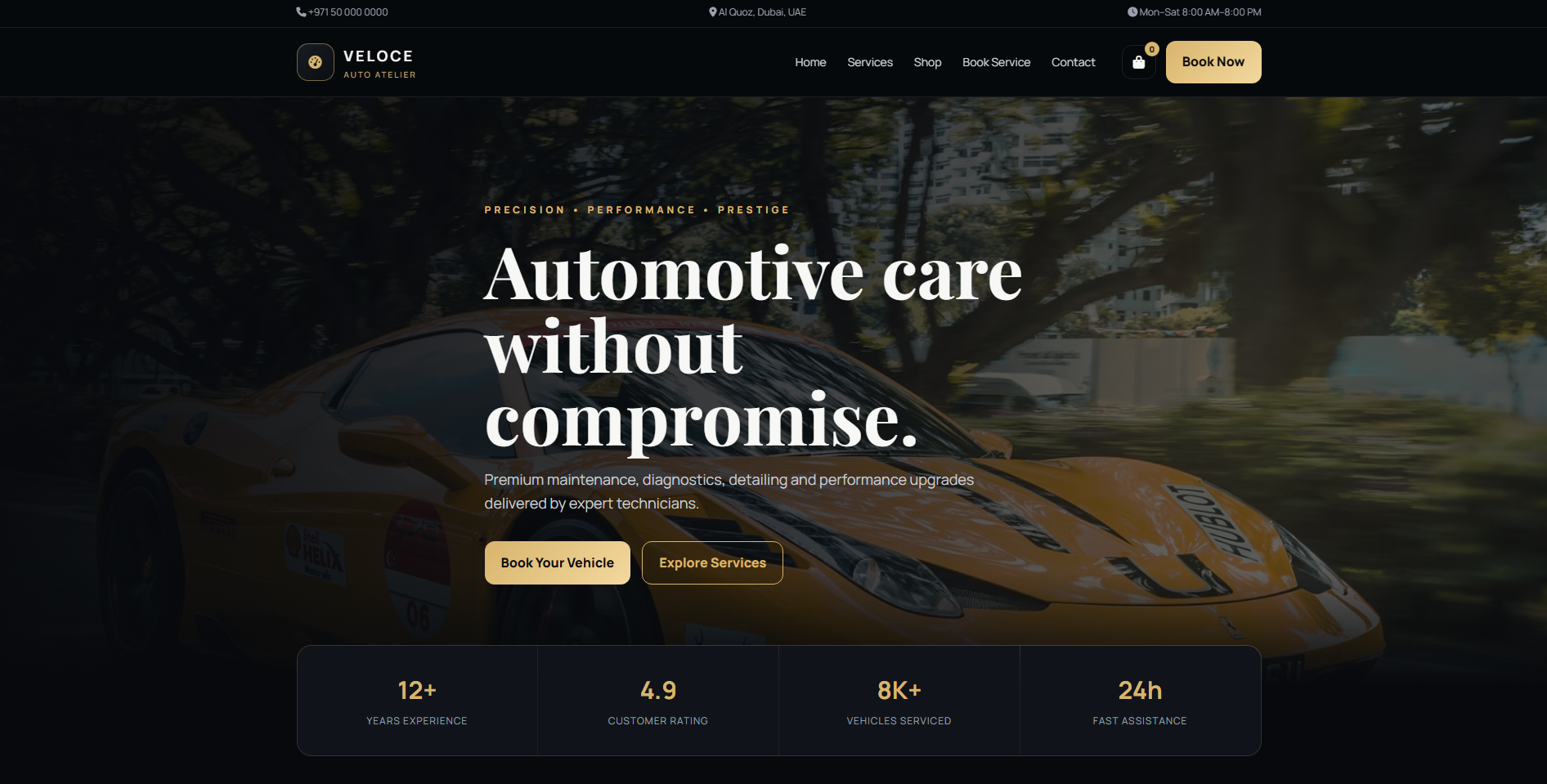 Auto Workshop website preview